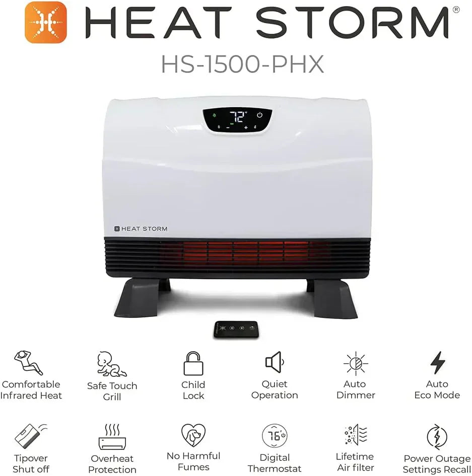 HS-1500-PHX-WIFI Infrared Heater Wifi Wall Mounted