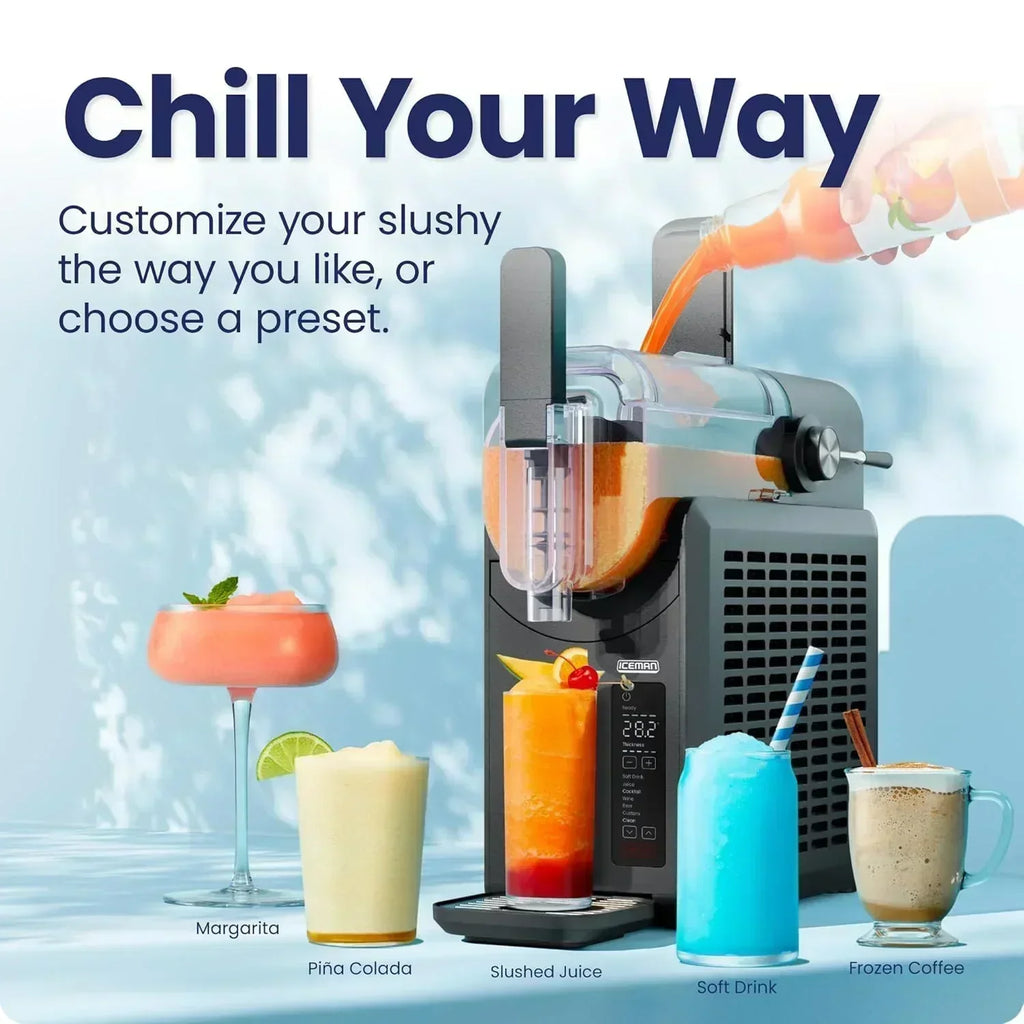 Iceman Slush-Ease Smoothie Maker Frozen Drink Maker 5 presets custom options easy dispensing wand