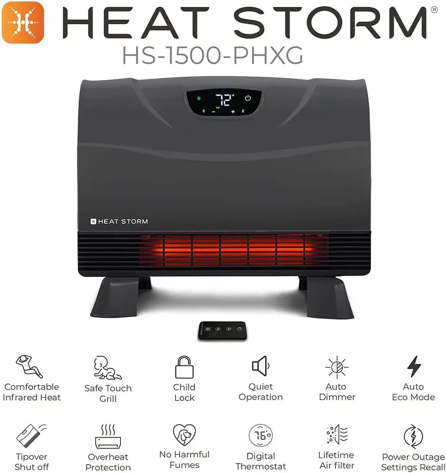 HS-1500-PHX-WIFI Infrared Heater Wifi Wall Mounted
