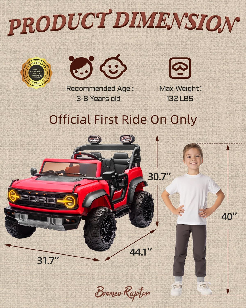 Kids Pink Ride-On Truck Battery Powered Electric Toy Car