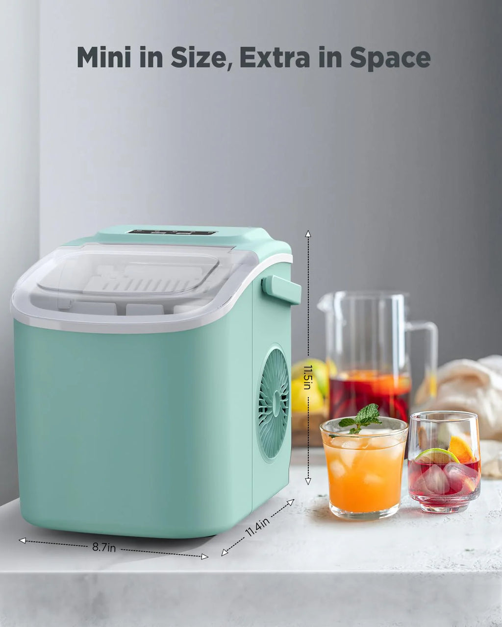 Nugget Ice Maker Countertop, Silonn Chewable Pellet Ice Machine with Self-Cleanin Function, 33lbs/24H Portable Ice Makers for Home Kitchen Officce, Black