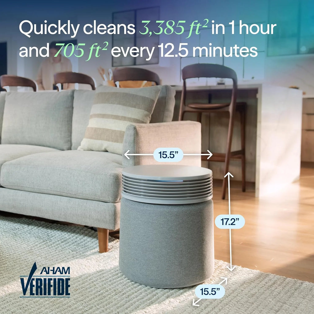 BLUEAIR Air Purifier for Large Rooms & Home - Odor Eliminating Cleans up to 3385 ft2, HEPASilent, Smart WiFi, Auto Mode, Doubles as Table, Removes Dust, Smoke, Pet Hair, AHAM Verified, Blue Signature