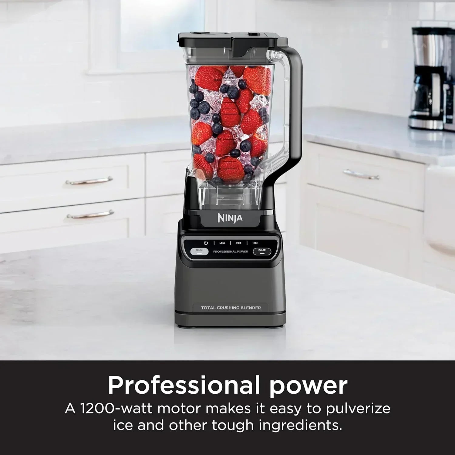 Ninja BL610 Professional 72 Oz Countertop Blender 1000-Watt Base Total Crushing Technology