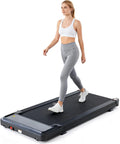 Sweetcrispy Compact Treadmill for Small Spaces Quiet Under Desk Walking Pad Slim