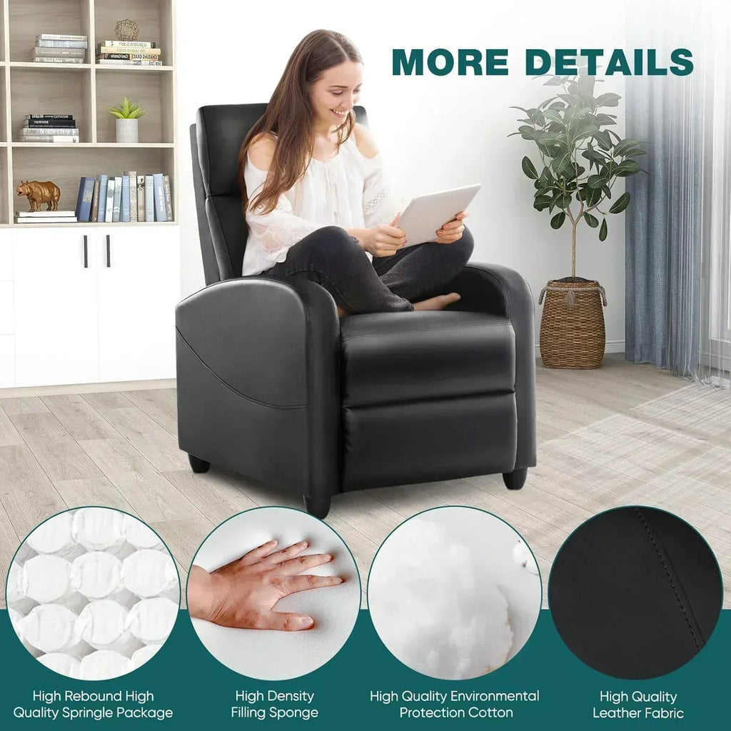 Swivel high-back rocking chair with footrest padded glider baby chair with comfortable deep seat
