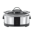 6 Quart Programmable Slow Cooker and Food Warmer Works with Alexa Stainless Steel