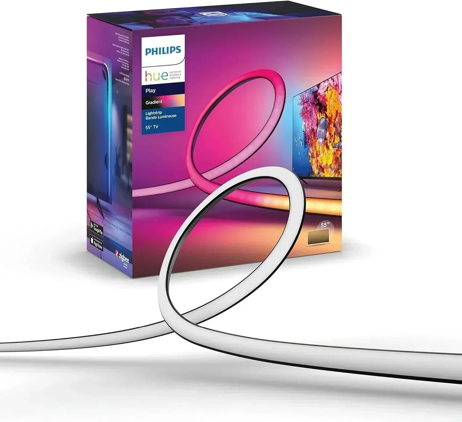 65-inch smart TV light strip flowing color-changing LED light strip backlight synced