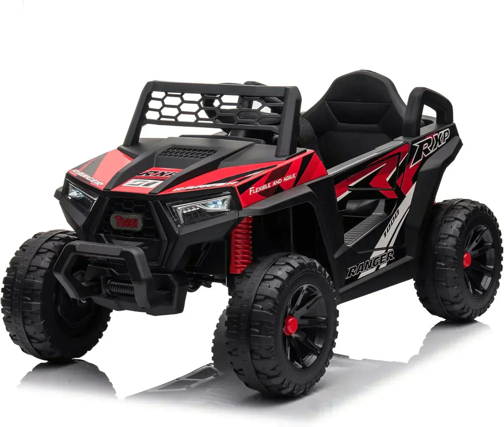 TOBBI 12V Kids Ride on Car Electric Off-Road UTV Truck with Diverse Functions Double Open Doors