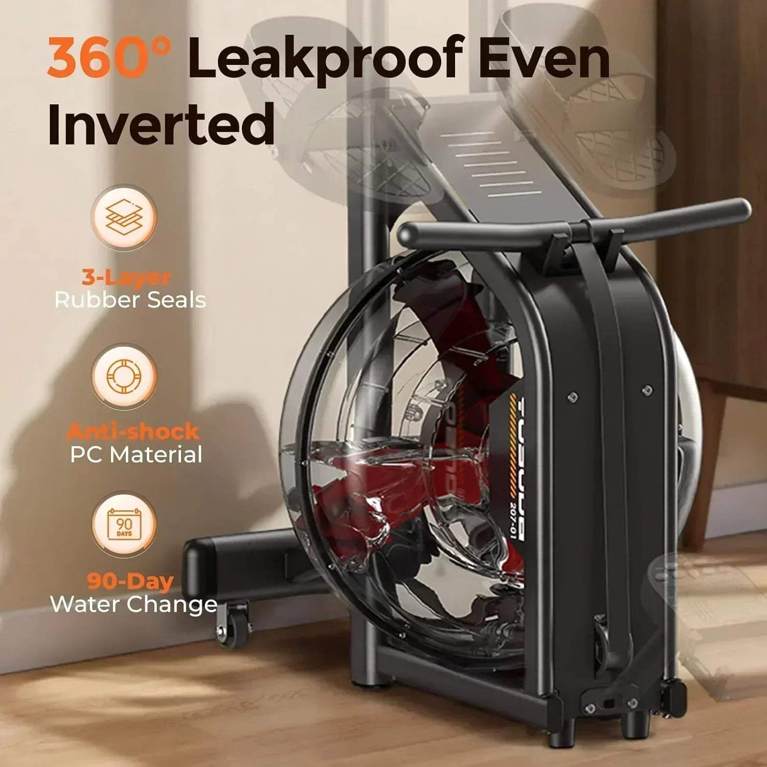 YOSUDA Home Magnet/Water Resistance Rowing Machine Support Bluetooth and Applications