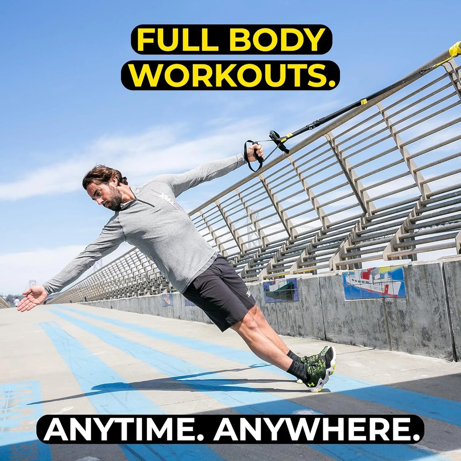 TRX GO Suspension Trainer, At Home, Portable Gym Workout, For Strength Training