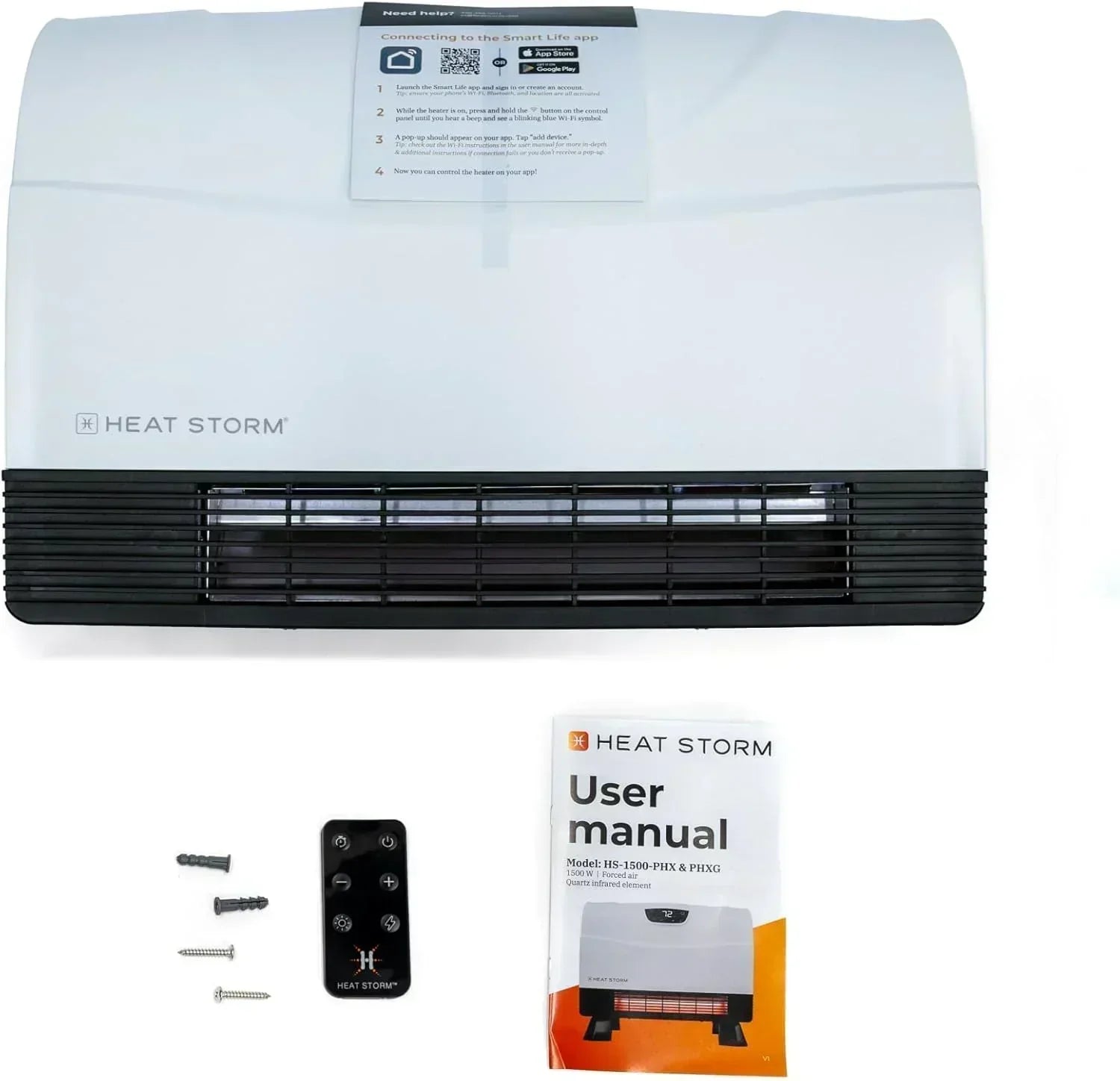 HS-1500-PHX-WIFI Infrared Heater Wifi Wall Mounted