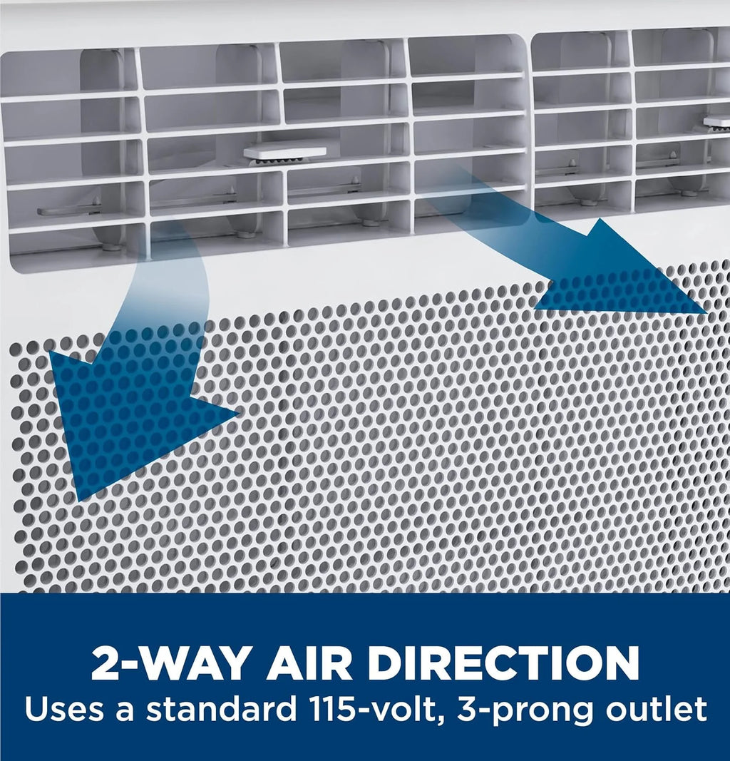 GE Window Air Conditioner Unit, 6,000 BTU for Small Rooms up to 250 sq ft. with Adjustable Fan and Cooling Settings, Perfect for Small Bedroom or Living Room, Easy Install Kit Included, White