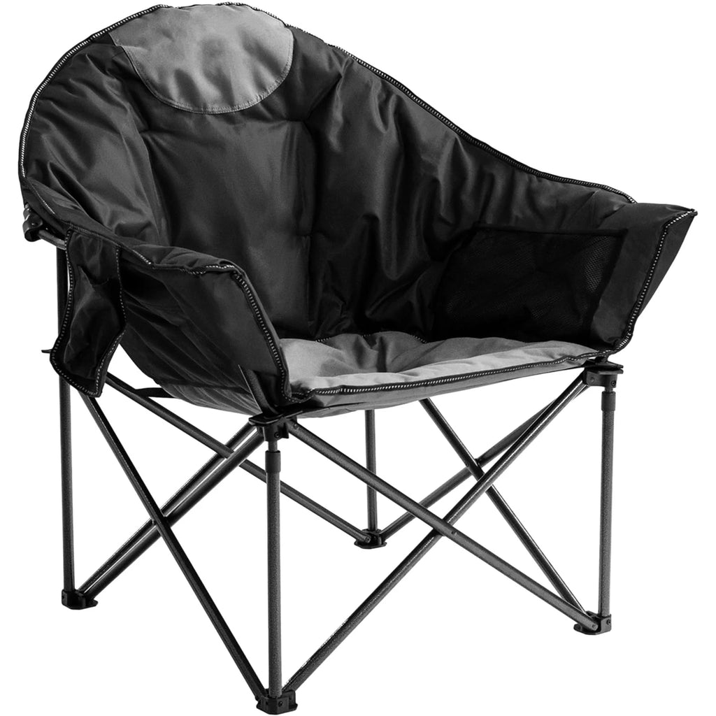 Oversized Heavy Duty Moon Saucer Camping Chair 500 lbs with Cup Holder Storage Pocket Carry Bag