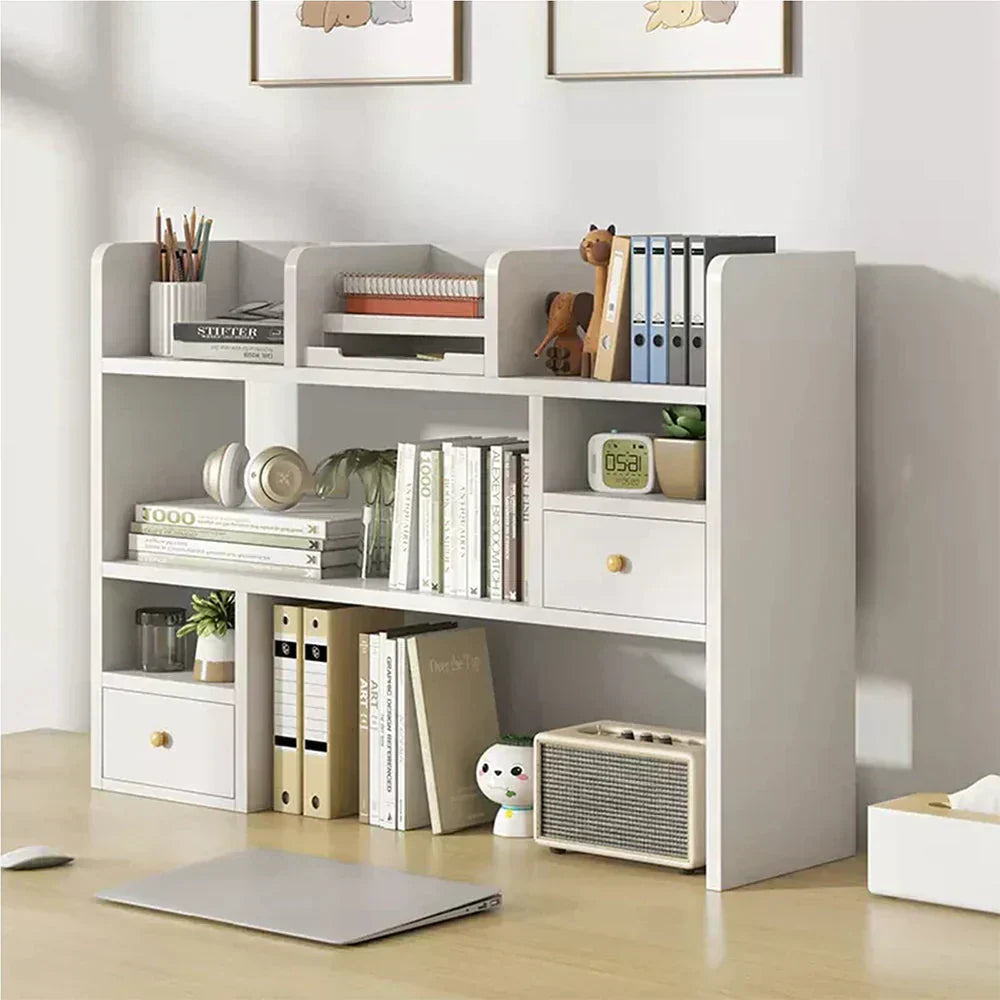 Desktop Storage Organizer Display Shelf Book Rack Office Desk Bookshelf Office Storage Shelf