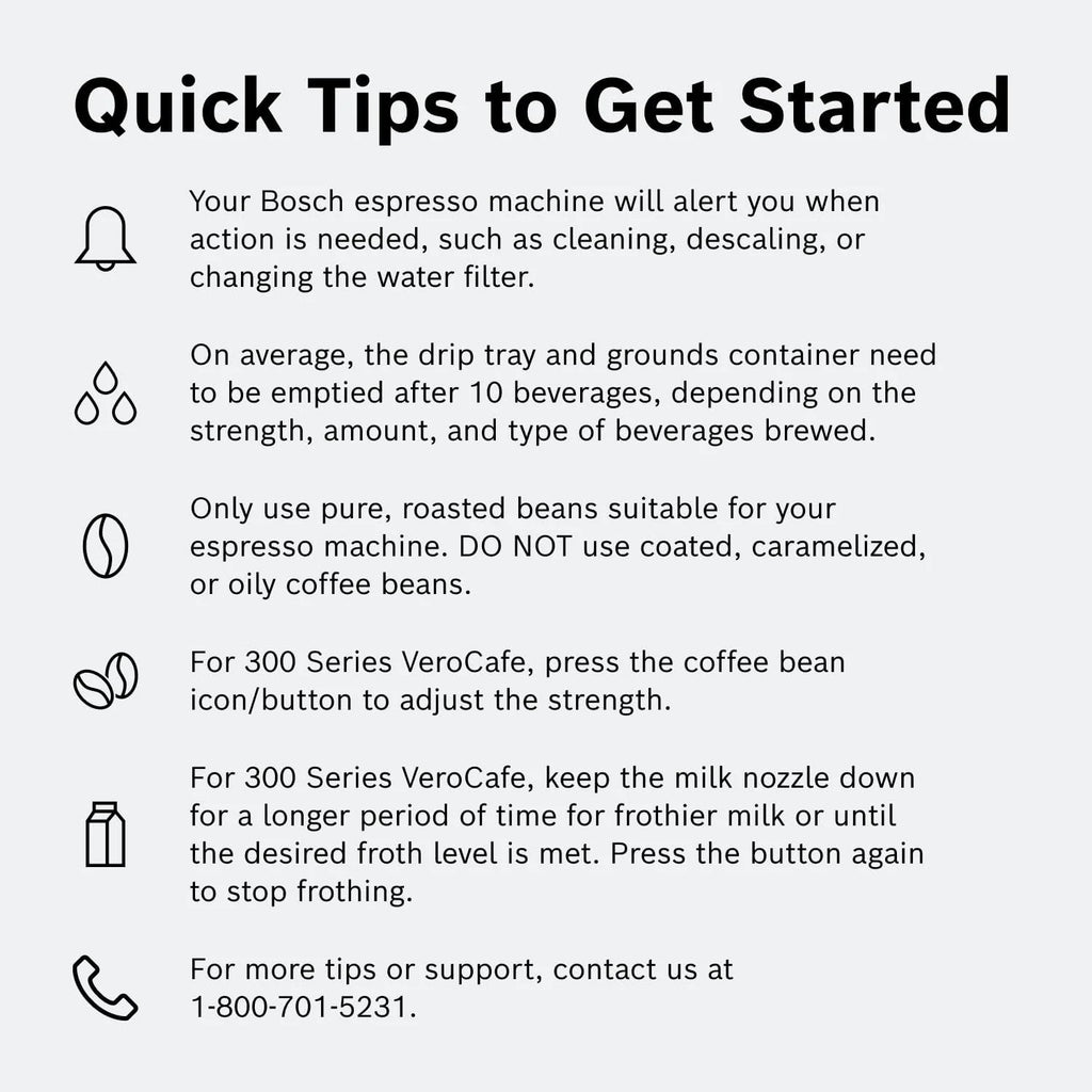 Bosch Fully Automatic Coffee and Espresso Machine - One-Touch Drinks, Barista Style, Double Cup Super Coffee Maker - Large Bean Capacity - Easy Clean, Maintenance - Black - TIU20307