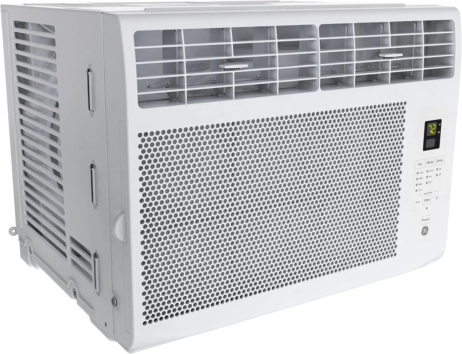 GE Window Air Conditioner Unit, 6,000 BTU for Small Rooms up to 250 sq ft. with Adjustable Fan and Cooling Settings, Perfect for Small Bedroom or Living Room, Easy Install Kit Included, White