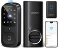 Video Smart Lock with Doorbell Keyless Entry Door Lock Built-in WiFi Camera Front Door Deadbolt Lock