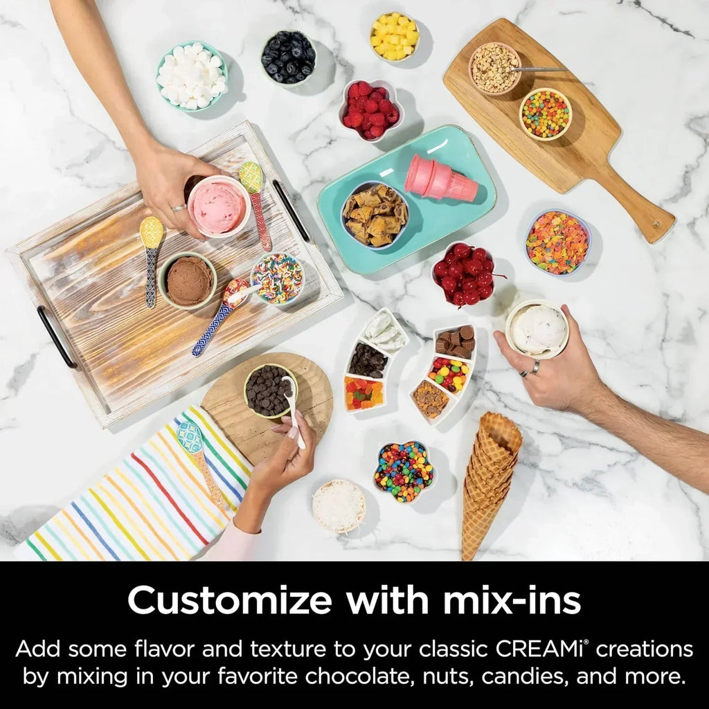 Ninja Swirl by CREAMi Ice Cream and Soft Serve Maker Frozen Yogurt Low Calories Program