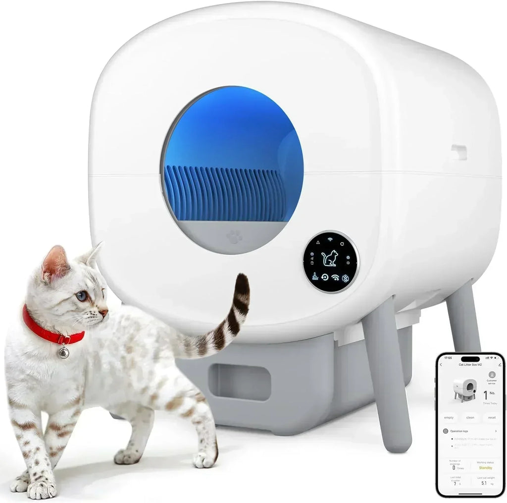 Self Cleaning Litter Box Large Capacity Automatic Cat Litter Box Self Cleaning for Cats
