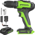 24V Brushless Cordless Drill Impact Driver Power Tool Combo Kit Included 1/2��Drill & 1/4��Hex