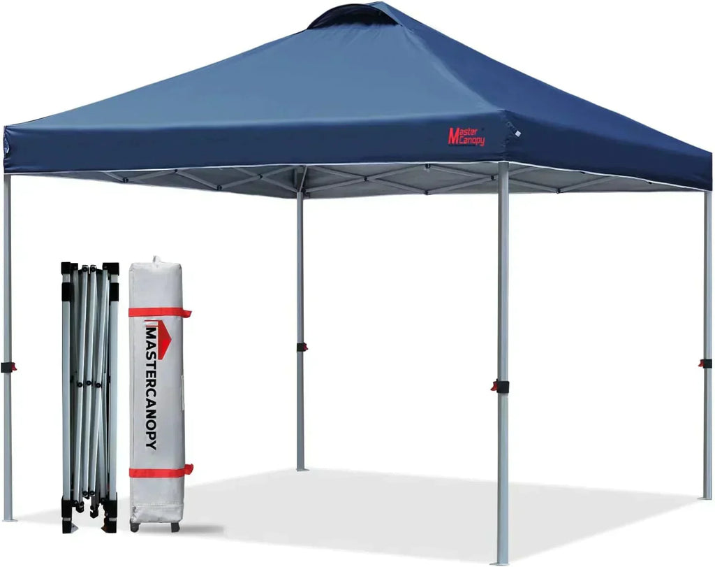 Durable Pop-up Canopy Tent with Roller Bag (10x10 Black)