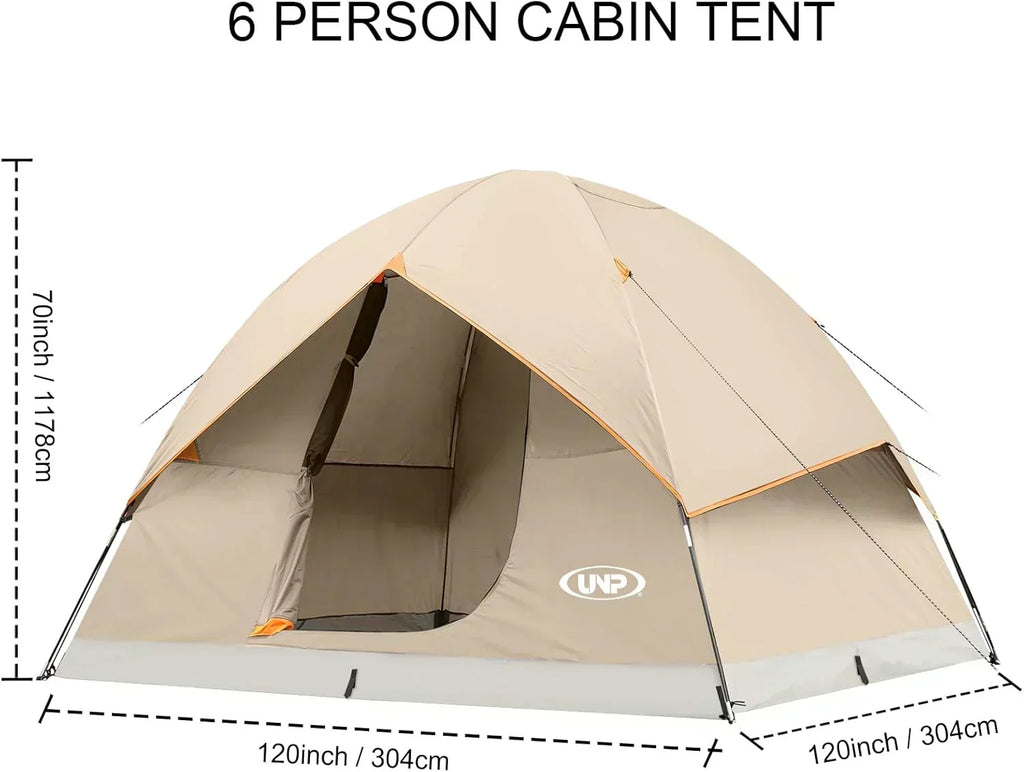 Camping Tent 2/3/4/6 Person Dome Tent Portable Camping Tent Outdoor and Backpacking Beach
