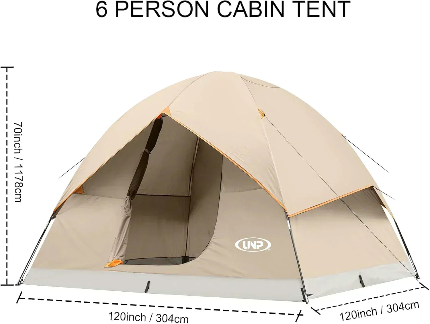 Camping Tent 2/3/4/6 Person Dome Tent Portable Camping Tent Outdoor and Backpacking Beach
