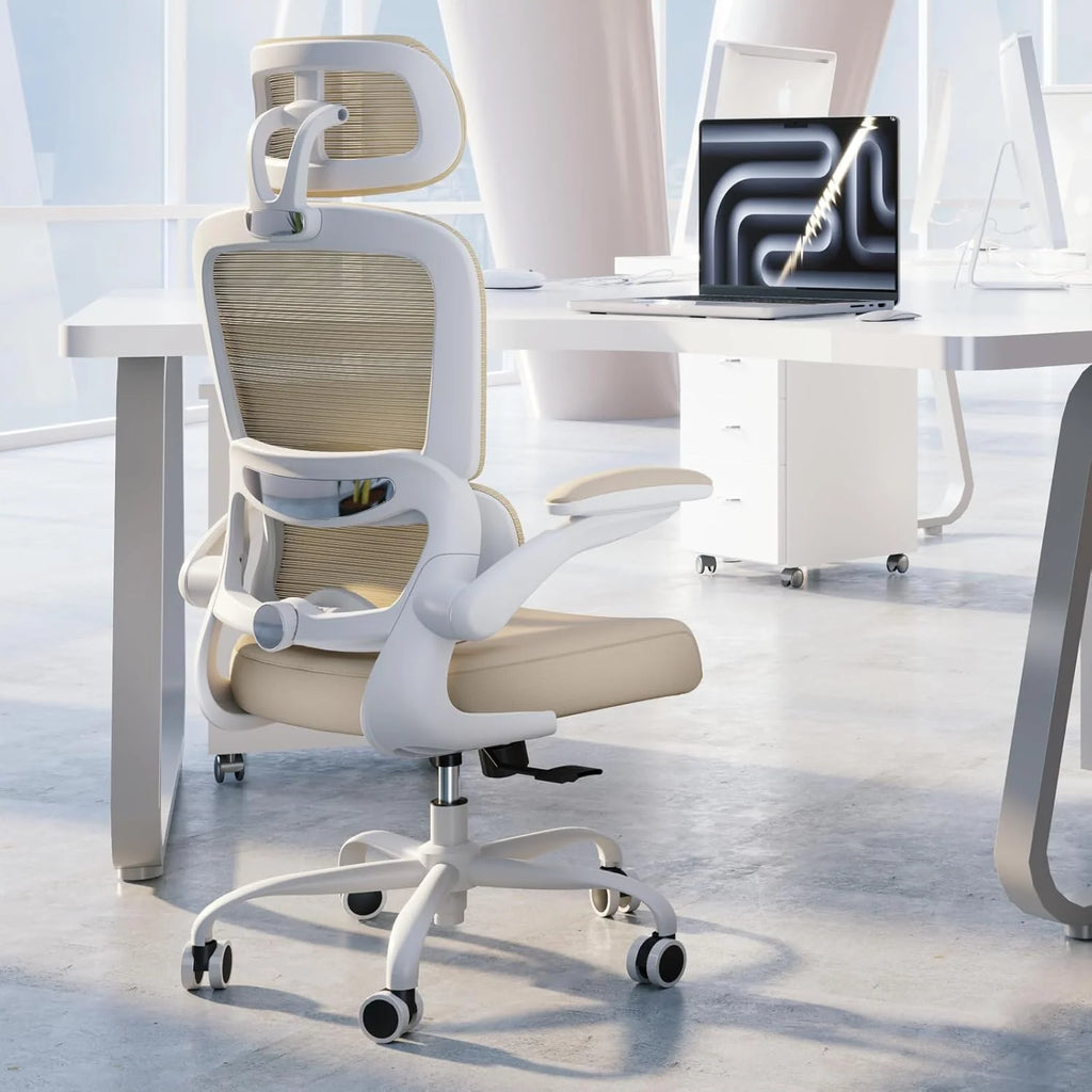 Office Chair Ergonomic Desk Chair, 330 lbs Home Mesh Desk Chair with Wheels, Comfortable Gaming Chair, High Back Office Chair