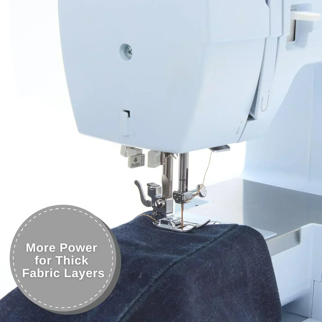 Heavy-Duty 4423 High-Speed Sewing Machine Includes Accessory Kit 97 Stitches One-Step Buttonhole
