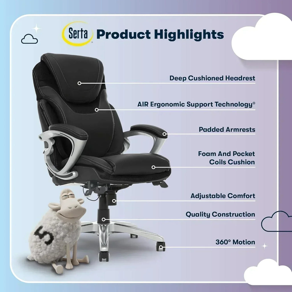 Executive office chair ergonomic computer desk and chair