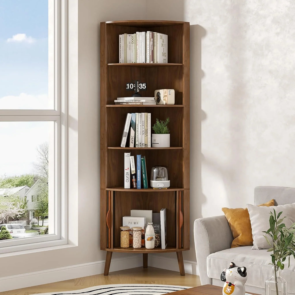 Corner Cabinet, 66.73'' Tall Modern Corner Bathroom Storage Cabinet
