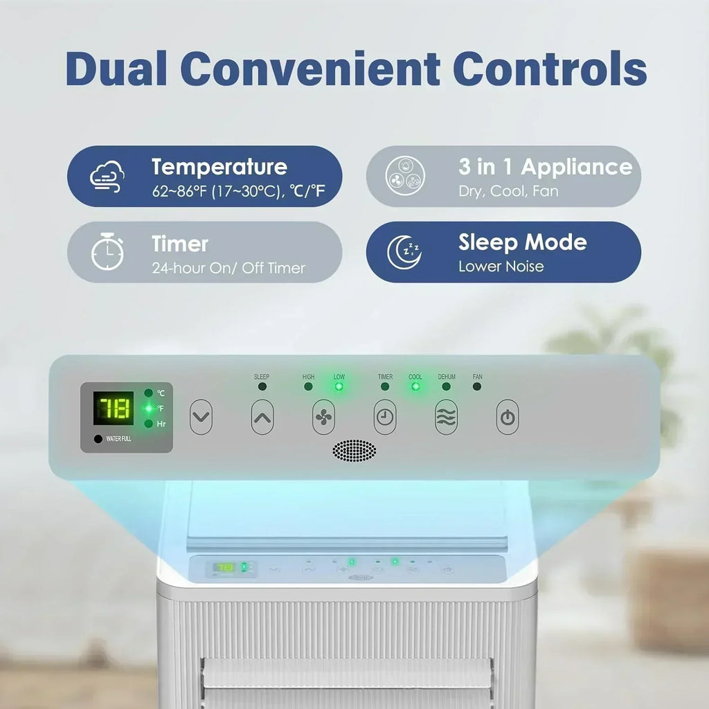 Air Choice Portable Air Conditioner 10000 BTU Air Conditioner Portable for Room Up to 450 Sq.Ft