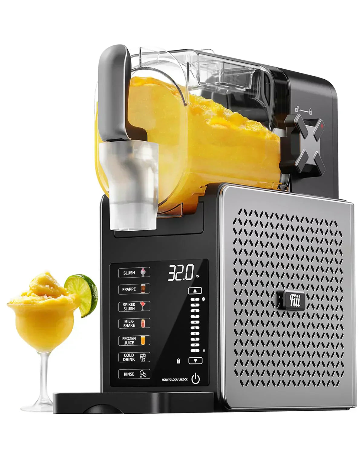 Fiii Slushie Machine 92 oz Slushy Machine for Home 6 Preset Programs Quiet Operation LED Display