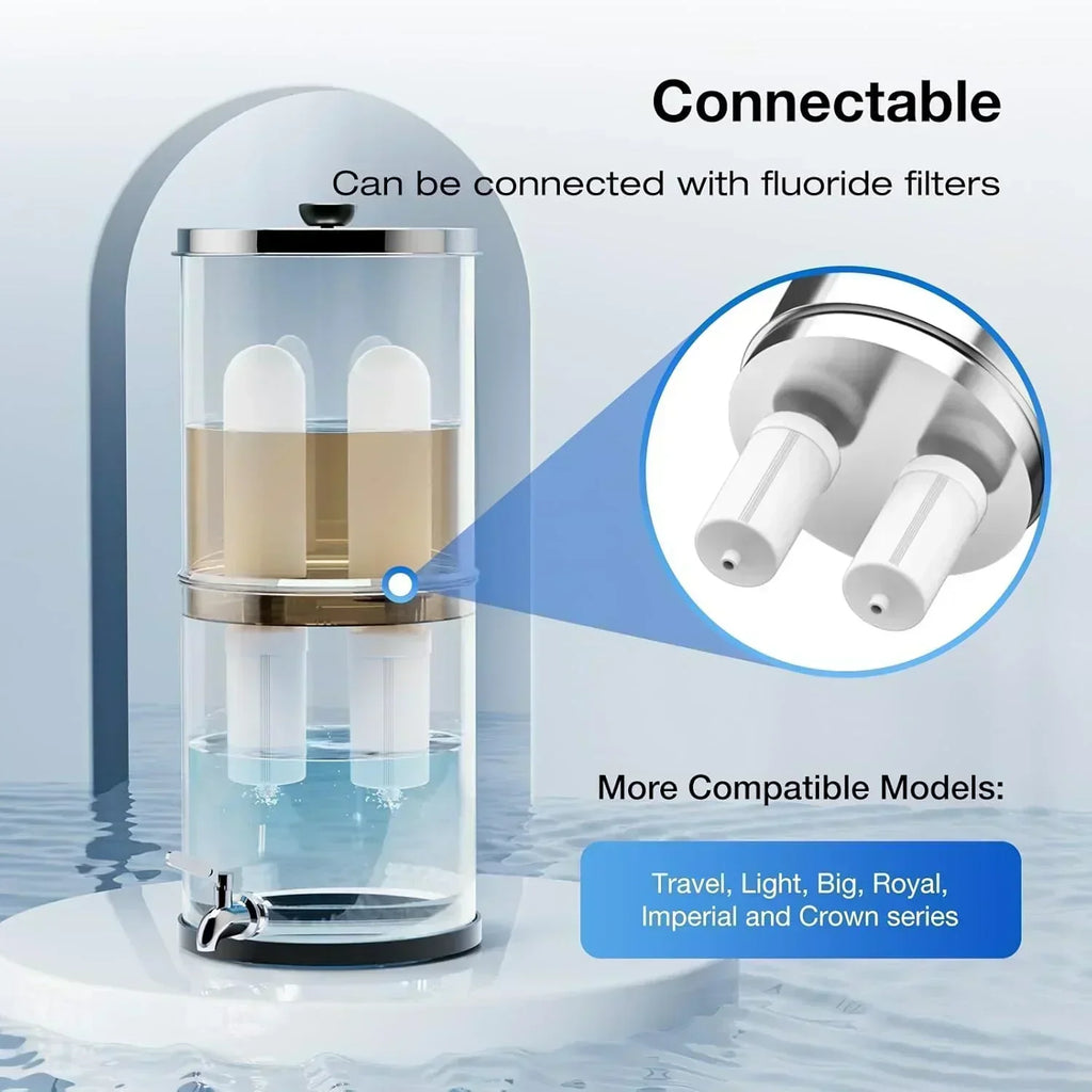 Purewell three-stage 0.01��m ultrafiltration gravity water filtration system 304