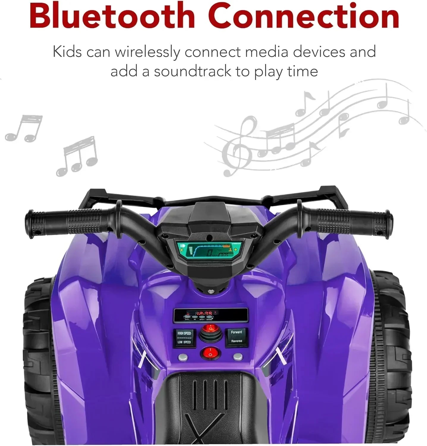 Best Choice Products 12V Kids Ride-On Electric ATV 4-Wheeler Quad Car Toy Bluetooth Audio