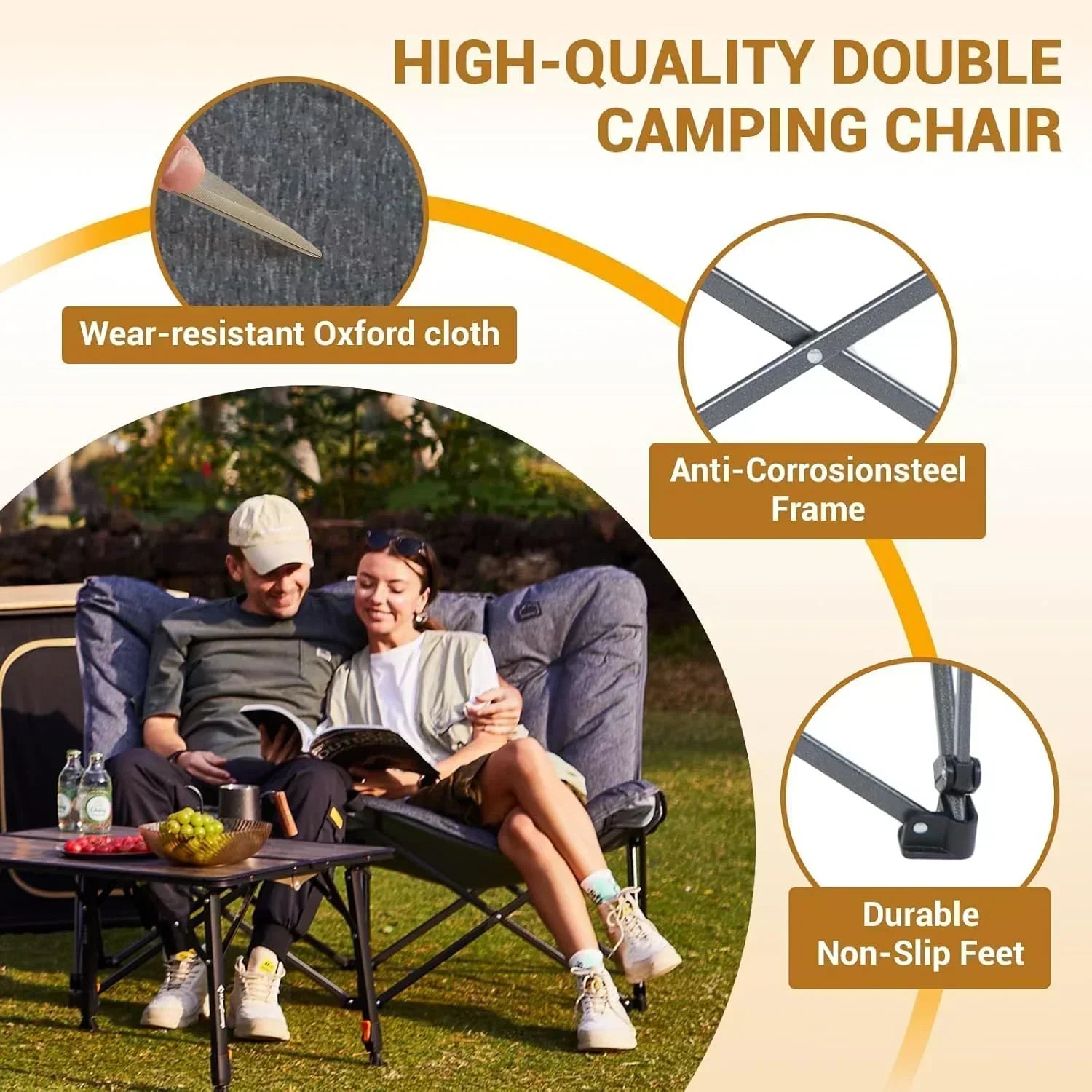 Butterfly chair extra large thick comfortable camping chair portable folding chair heavy duty seat