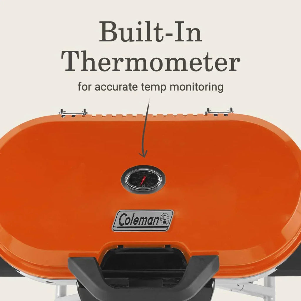 RoadTrip 285 Portable Stand-Up Propane Grill with 3 Adjustable Burners Instastart Ignition 20,000 BTUs