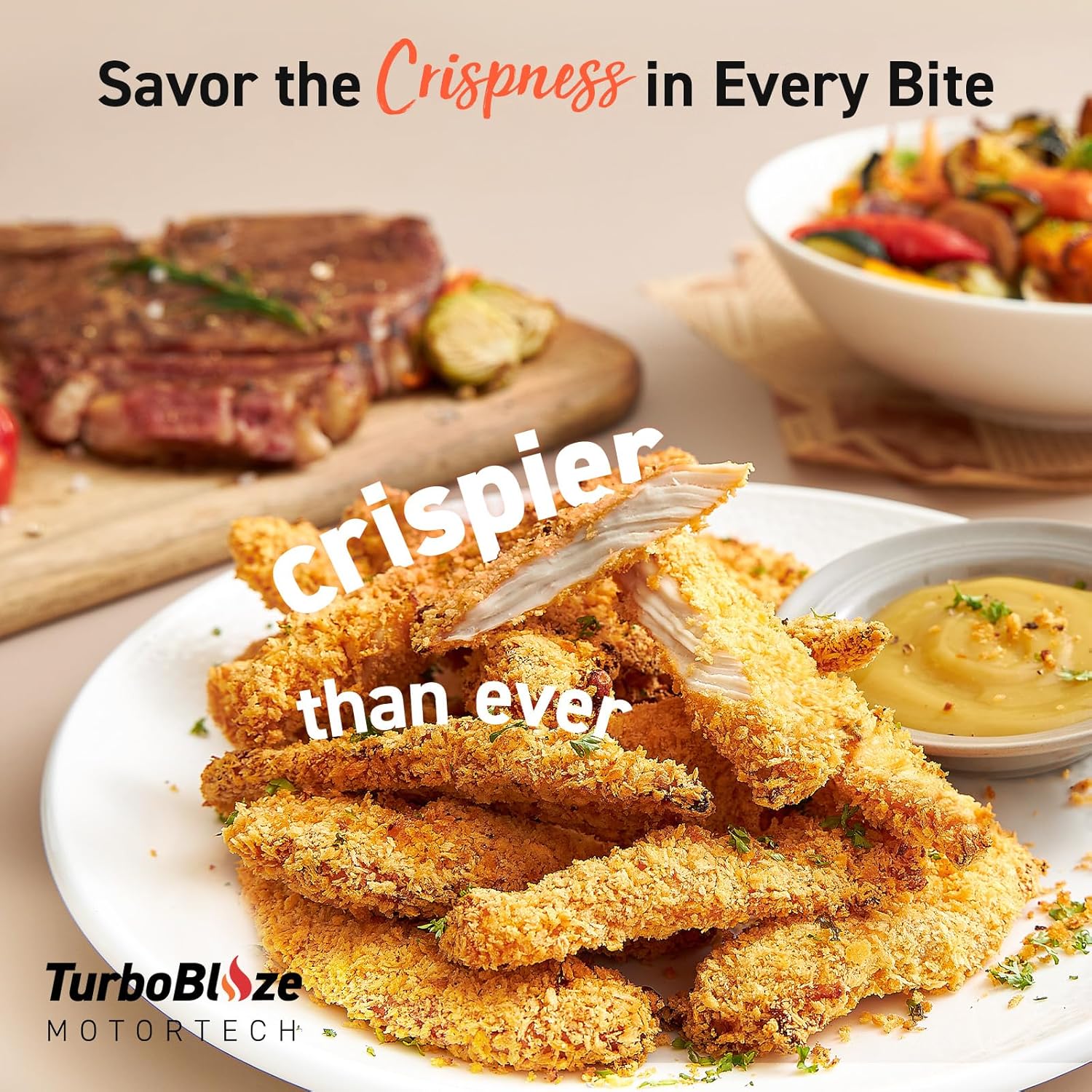 COSORI Air Fryer 9-in-1 Compact & Large 6-Qt Fast Turbo Modes Precise Heat for Even Results