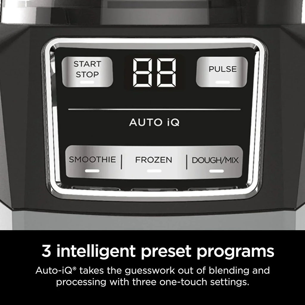 Ninja Blender Compact Kitchen System for Smoothies Doughs and Frozen Drinks with Auto-IQ