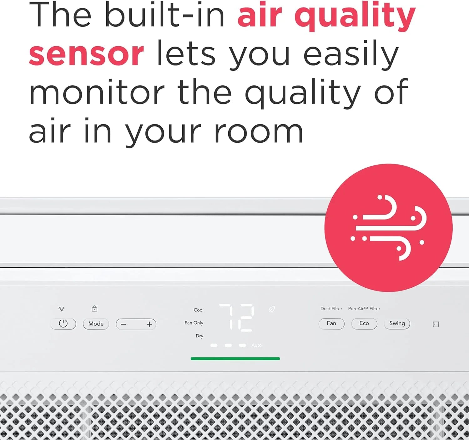 Frigidaire GHWQ103WC1 Inverter Quiet Temp Room Air Conditioner, 10,000 BTU with Wi-Fi Connected, Works with Alexa, Energy Star Certified, Easy-to-Clean Washable Filter, in White