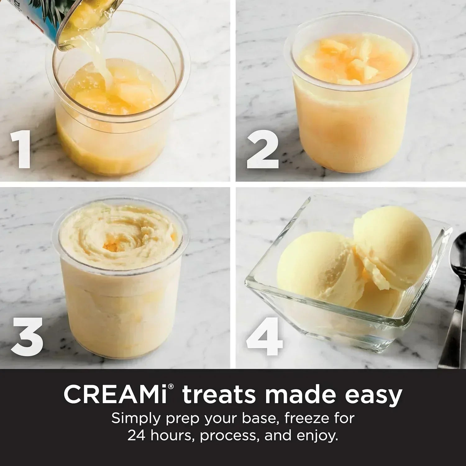 Ninja NC301 CREAMi Ice Cream Maker for Gelato Mix-ins Milkshakes Sorbet Smoothie Bowls More