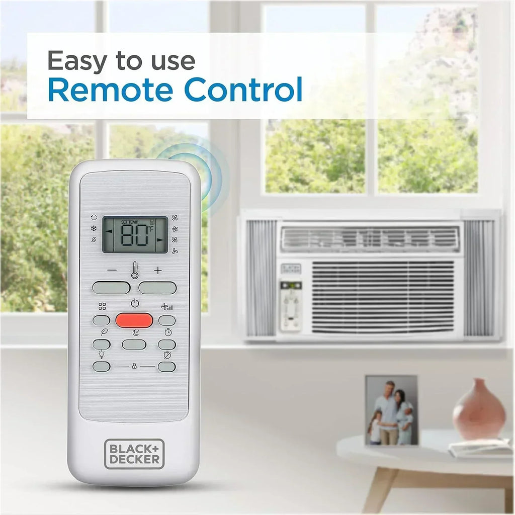 BLACK+DECKER Window Air Conditioner 5000 BTU Cools Up to 150 Square Feet AC Mechanical Controls