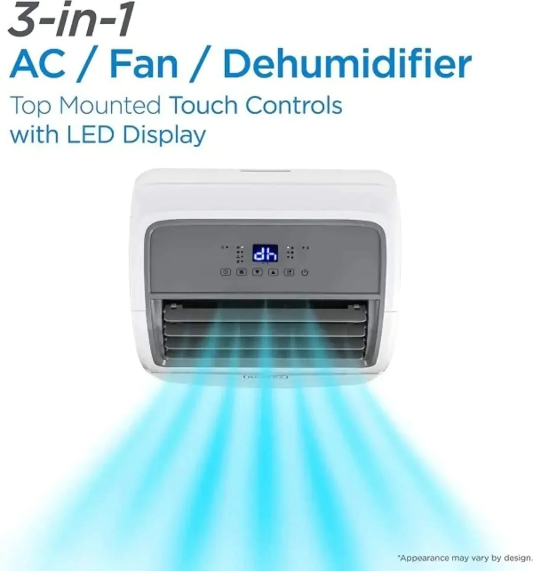 BLACK+DECKER Air Conditioner 14,000 BTU Air Conditioner Portable for Room up to 700 Sq. Ft.