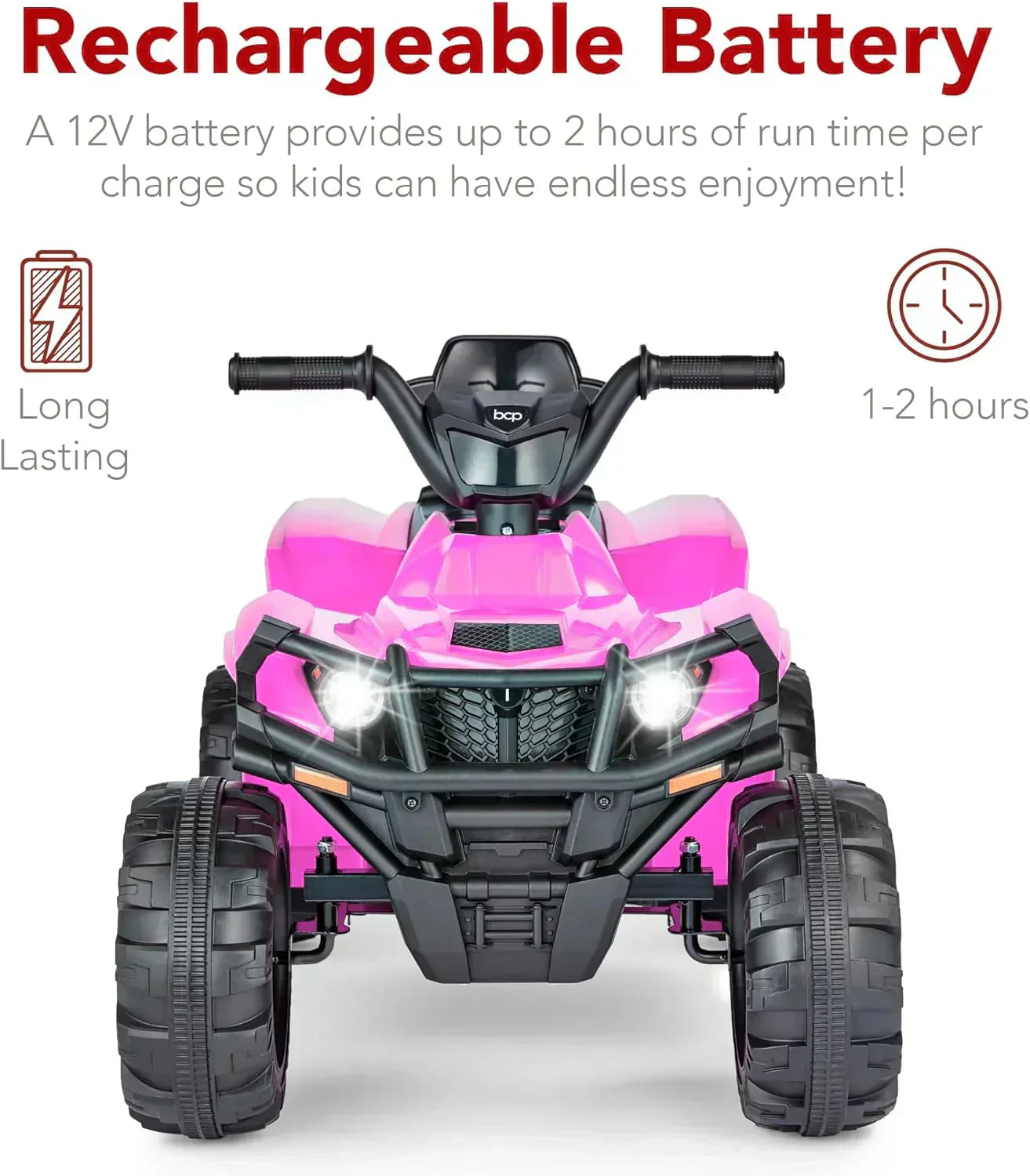 Best Choice Products 12V Kids Ride-On Electric ATV 4-Wheeler Quad Car Toy Bluetooth Audio
