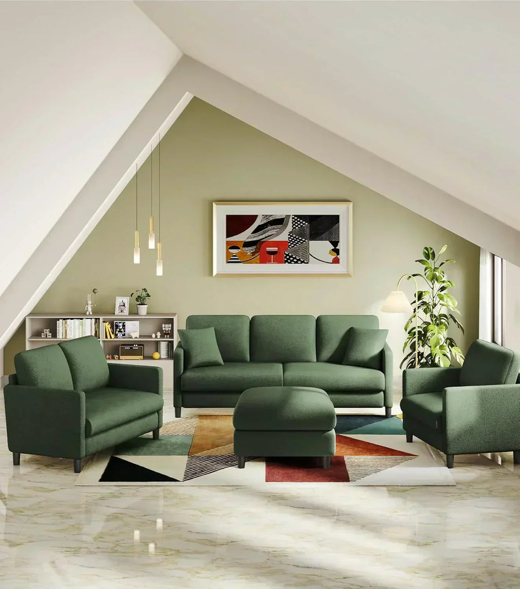 Loveseat Sofa 51 Love Seat Comfy Corduroy Small Loveseat Tool-Free Setup Couch