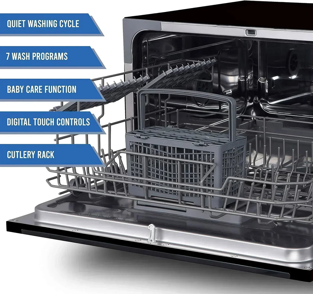 Farberware Compact 6-Station Dishwasher Portable Mini Countertop Dishwasher