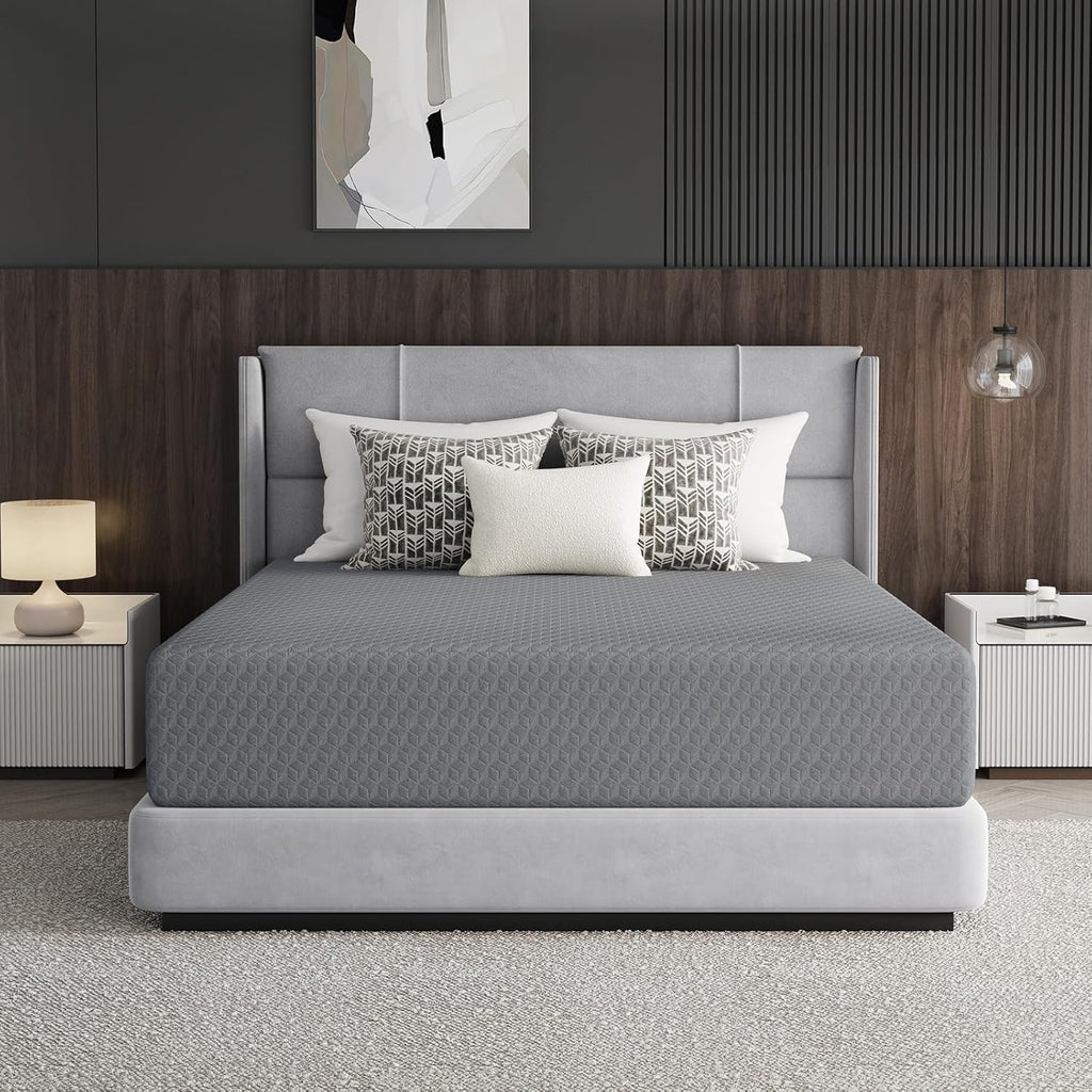 Novilla Queen Mattress 12 Inch, Queen Memory Foam Mattress for Cool Night Sleep & Pressure Relief, Thermally Balanced Foam Mattresses for Heat Dissipation, CertiPUR-US Certified Mattresses in a Box