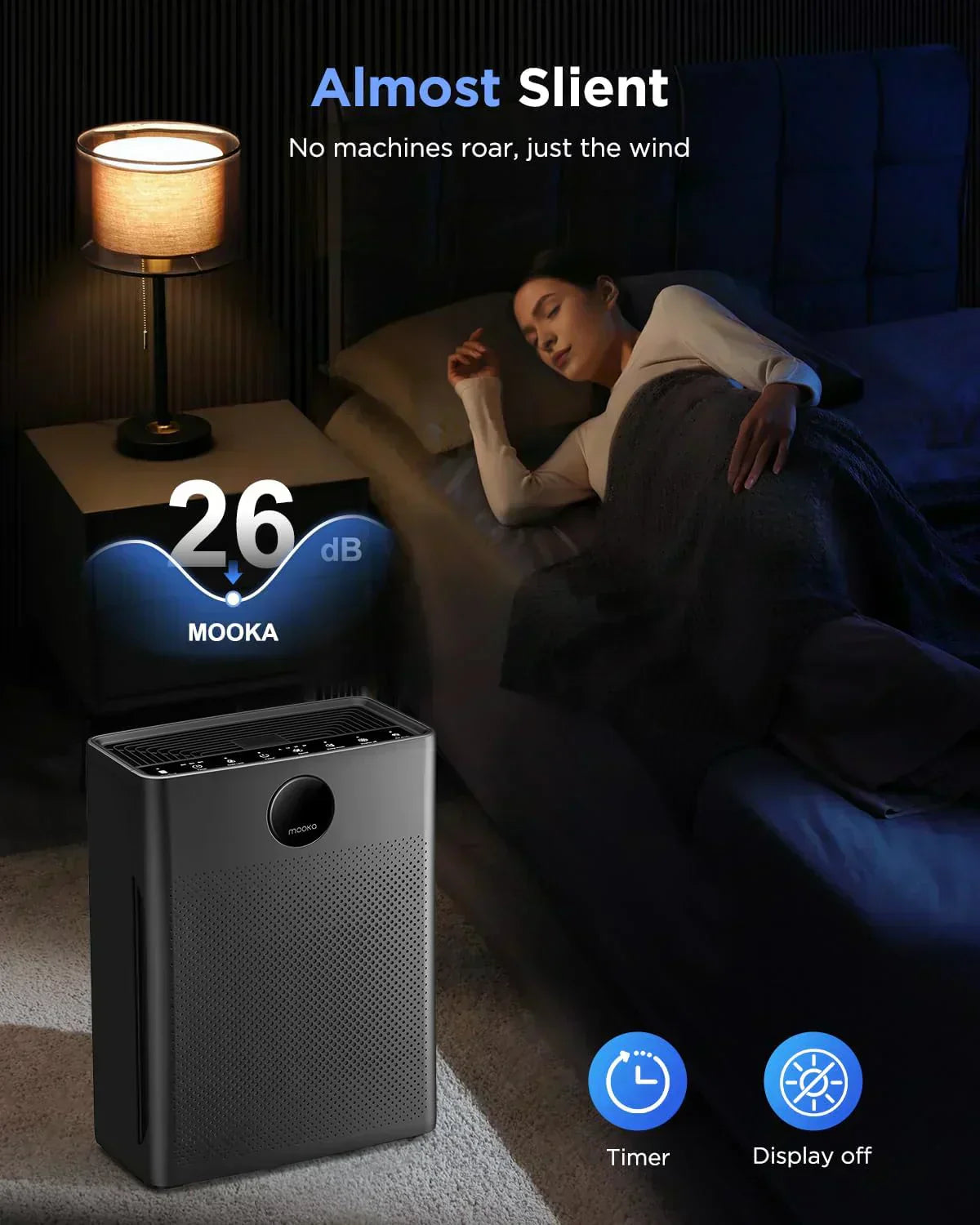 Air Purifiers for Home Large Room up to 2200sq.ft MOOKA Air purifier for Home Pets