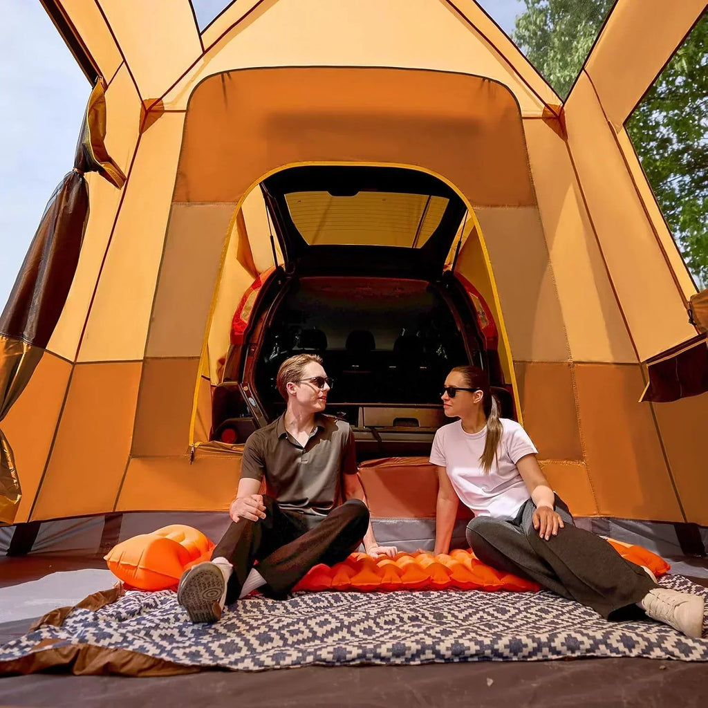 TIMBER RIDGE 5-9 Person SUV Tent with Screen Porch and Awning for Family Camping Weather Resistant