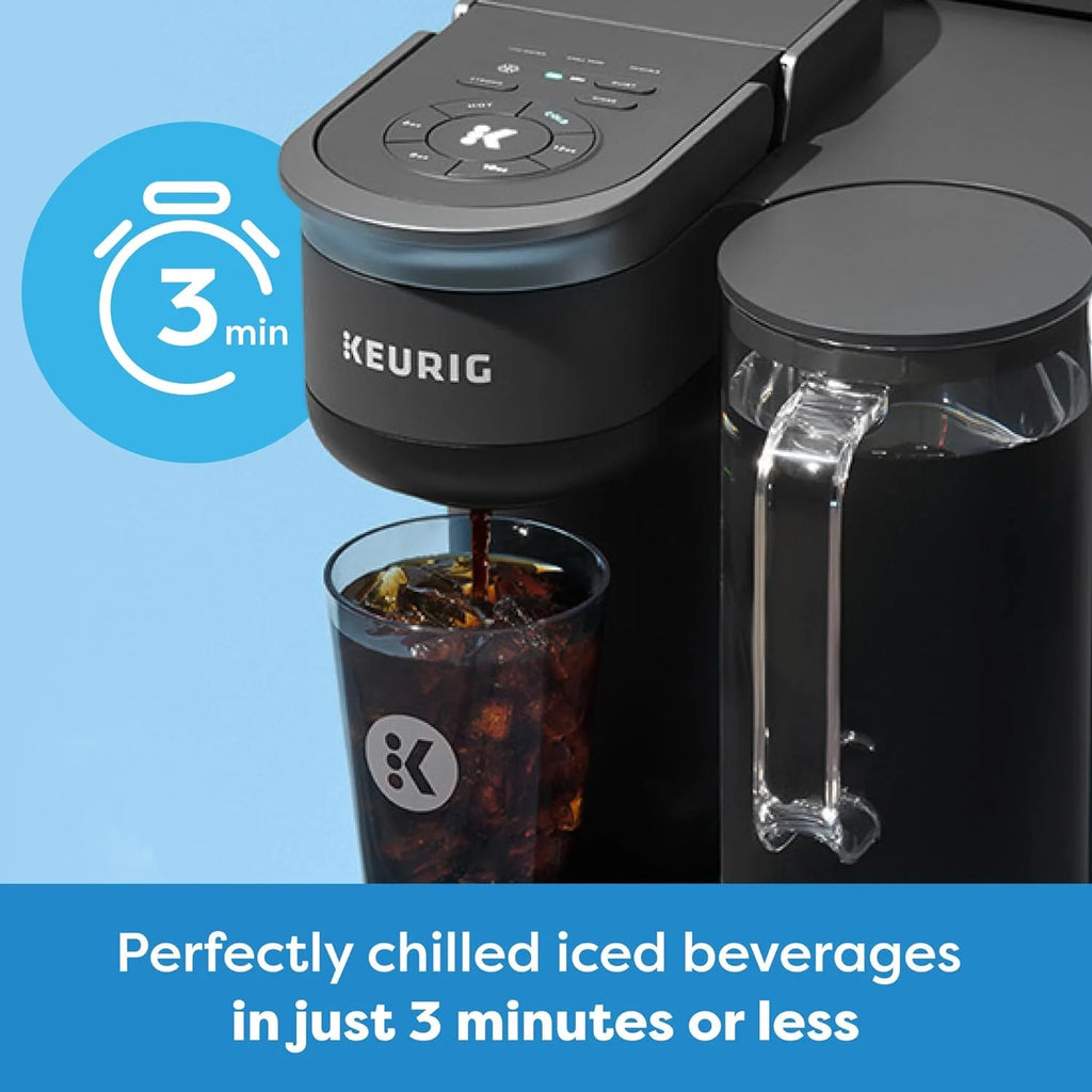 Keurig K-Brew+Chill Iced or Hot Single-Serve K-Cup Coffee Maker with MultiStream and QuickChill Technology, 70oz. Removable Reservoir